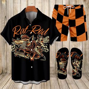 Suitmens Men's Spring Classic Car Shirt Three-Piece Set 073