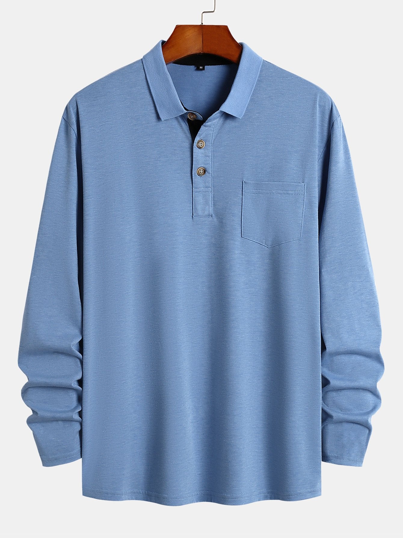 Long Sleeve Regular Fit Polo Shirt - Image 9