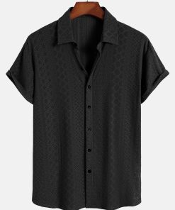 Alternative view of Jacquard Textured Button Up Shirt