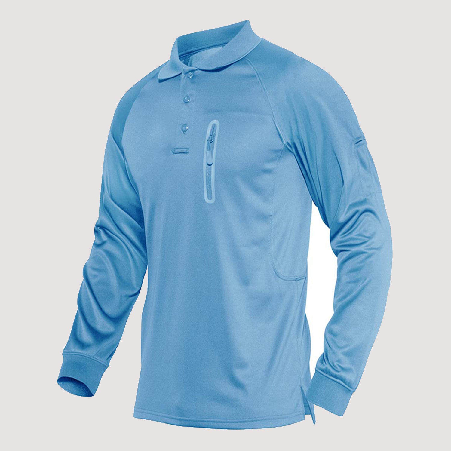 Men's Long Sleeve Running Shirt Army Combat Training Shooting Military Cargo T-Shirt - Image 8
