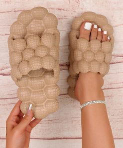 Women Single Band Bubble Slides, Coop Open Toe Sandals