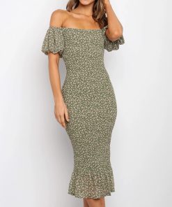 Casual Short-sleeved Stretch Jumpsuit Bag Hip Skirt Shrug Summer European And American Style