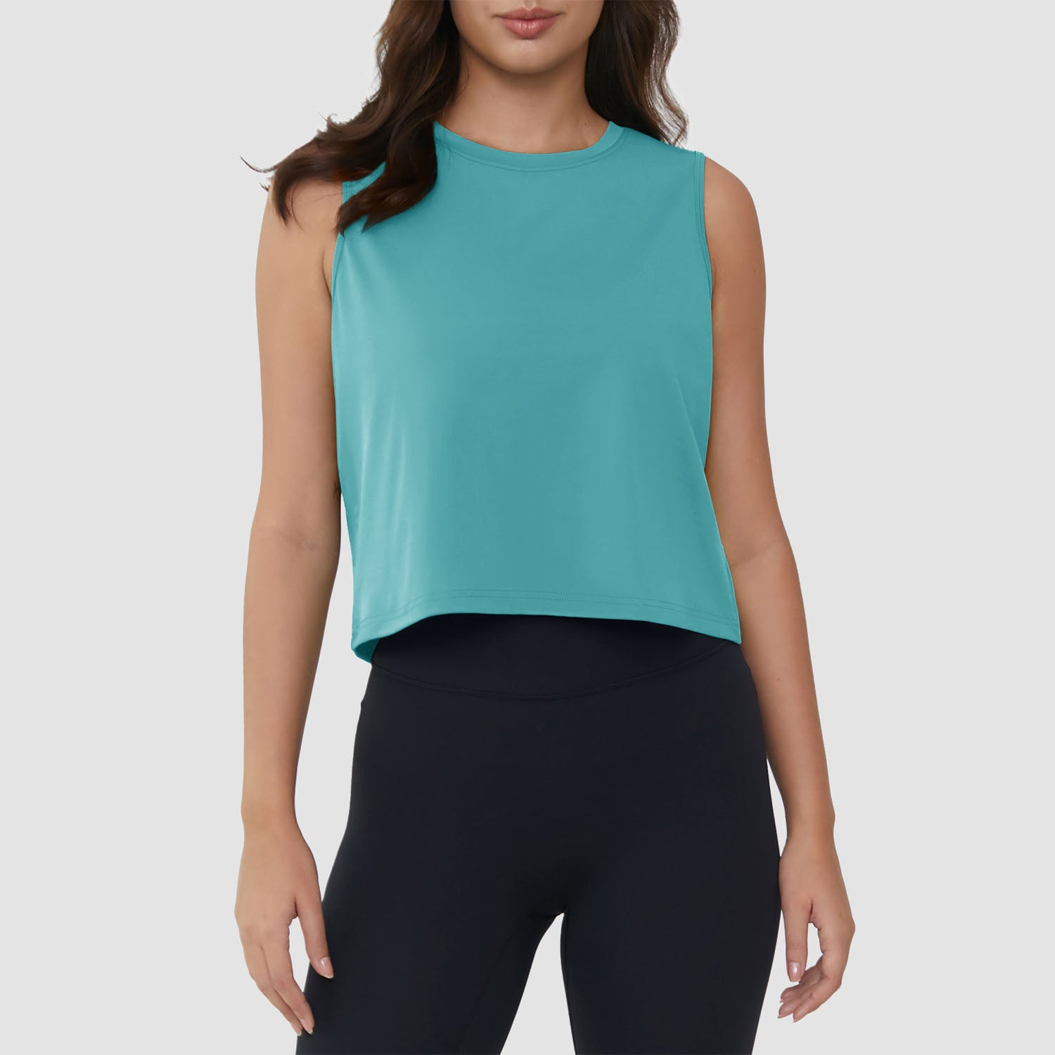 Crop Tops for Women Athletic Running Workout UPF 50+ Cropped Tank Tops - Image 4