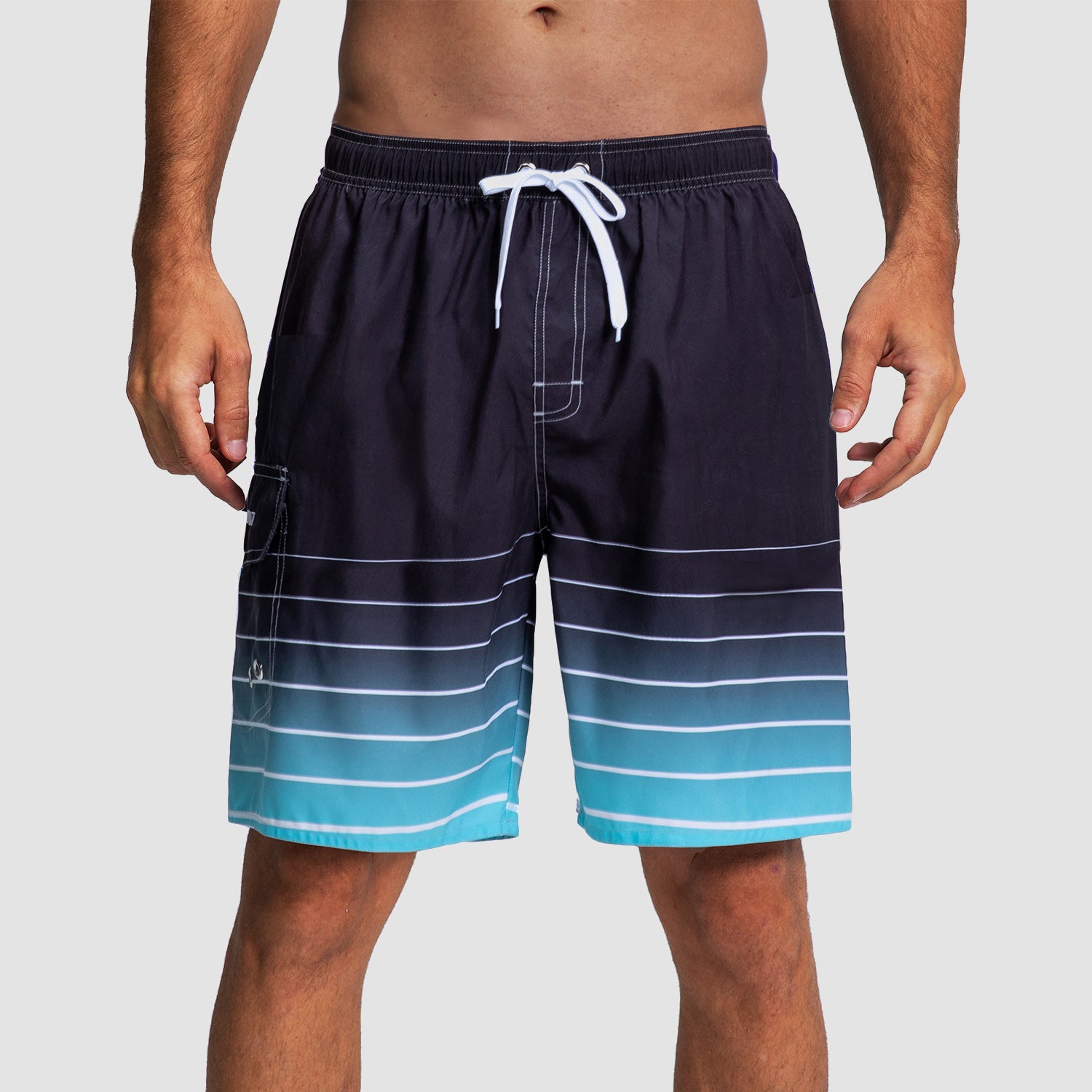 Men's Swimming Trunks with One Pocket Quick Dry Beach Shorts with Mesh Lining - Image 5