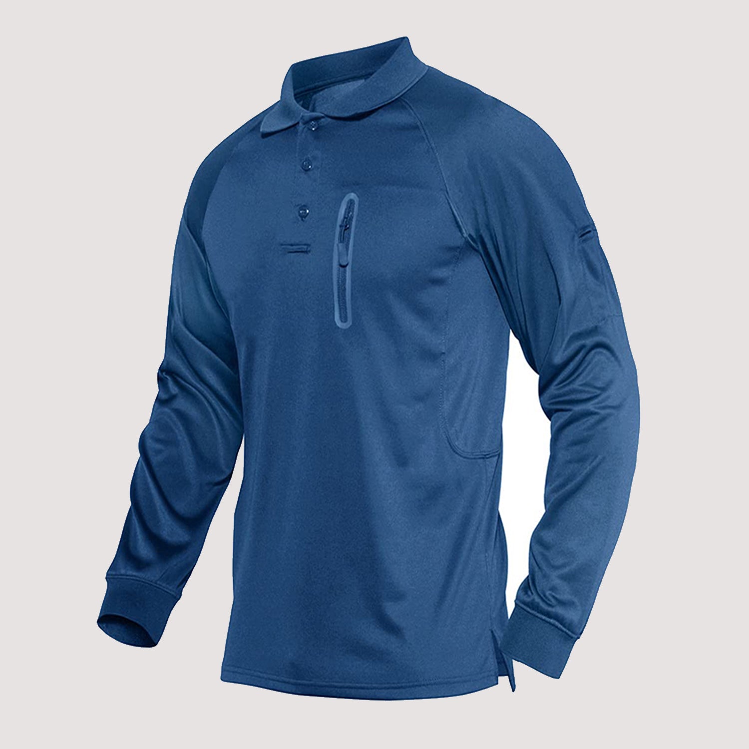 Men's Long Sleeve Running Shirt Army Combat Training Shooting Military Cargo T-Shirt - Image 2