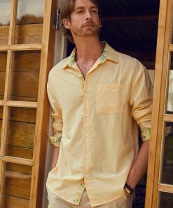 Alternative view of Hardaddy Cotton Floral Contrast Long Sleeve Shirt