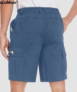 Men's Cotton Cargo shorts Summer Lightweight with Multi-Pockets Ripstop Cargo Work Shorts