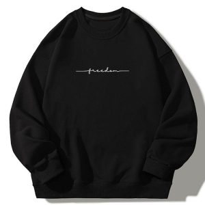 Freedom Print Relaxed Sweatshirt