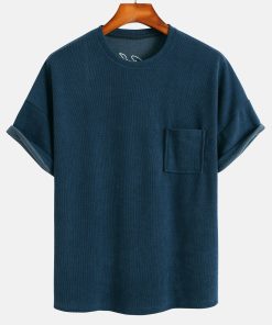 Dropped Shoulder Corduroy T-Shirt