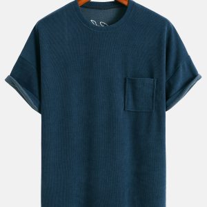 Dropped Shoulder Corduroy T-Shirt