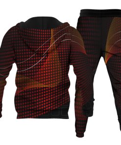 Alternative view of Men's Personalized Printed Hoodie Set 035