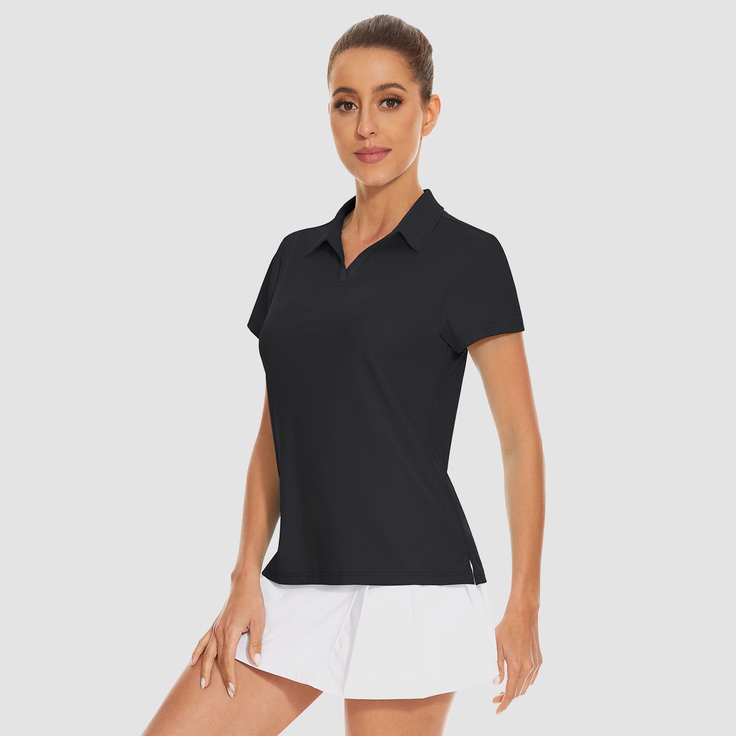 Women's Golf Polo Shirts V Neck UPF 50+ Collared Tennis Shirt Lightweight Quick Dry - Image 12
