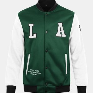 LA Print Baseball Jacket