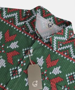 Alternative view of Christmas Chest Pocket Short Sleeve Hawaiian Shirt