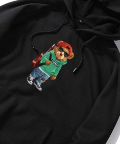 Alternative view of Guitar Bear Print Hoodie