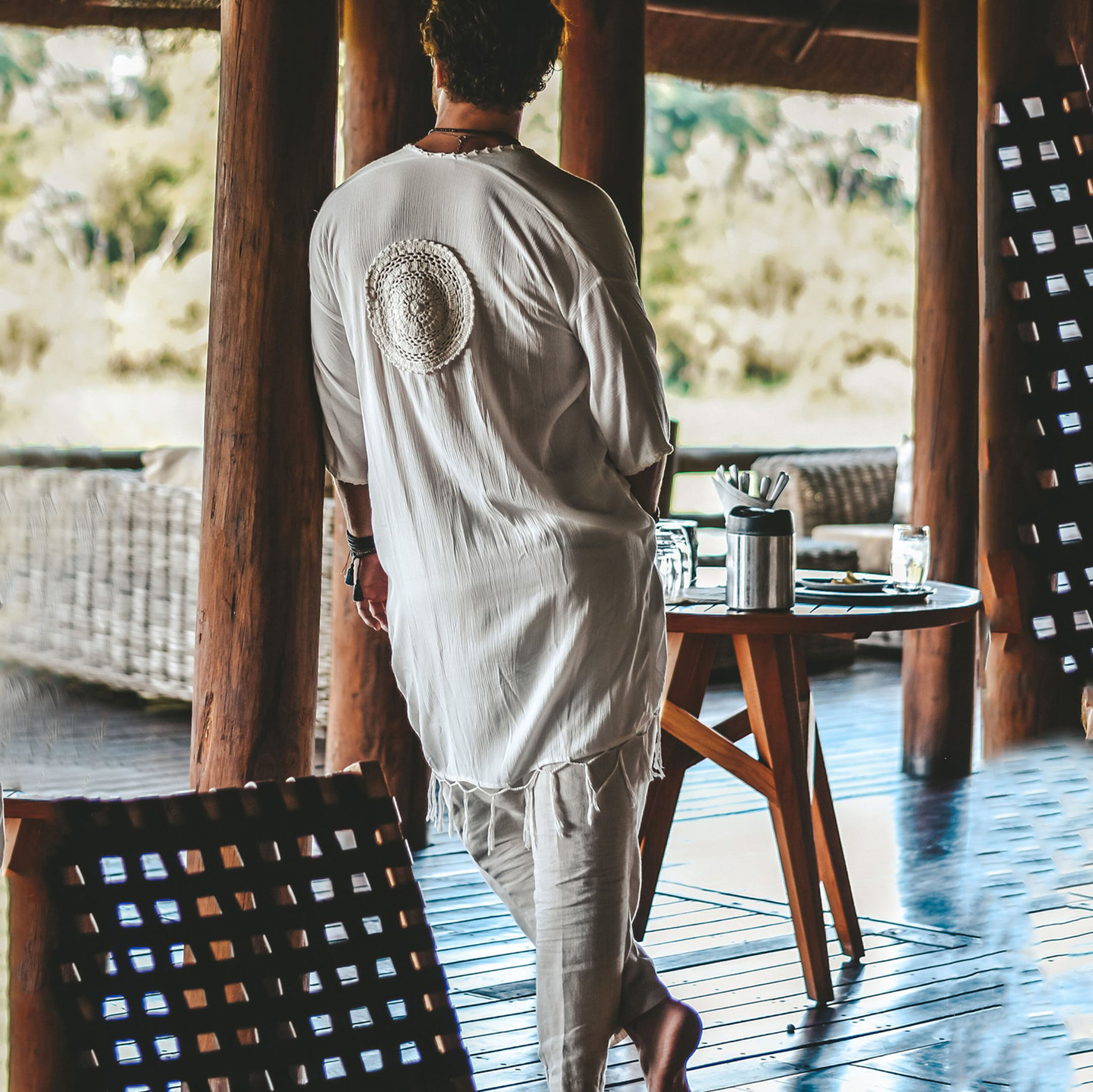 Men's Tulum Linen Holiday Cardigan - Image 3