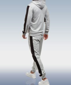 Alternative view of Men's Grey Zip Hoodie Two Piece