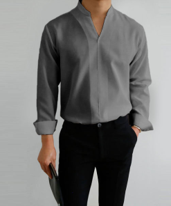 Alternative view of Gentlemans Simple Design Casual Shirt