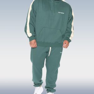 SUITMENS Men's Green Hoodie Set
