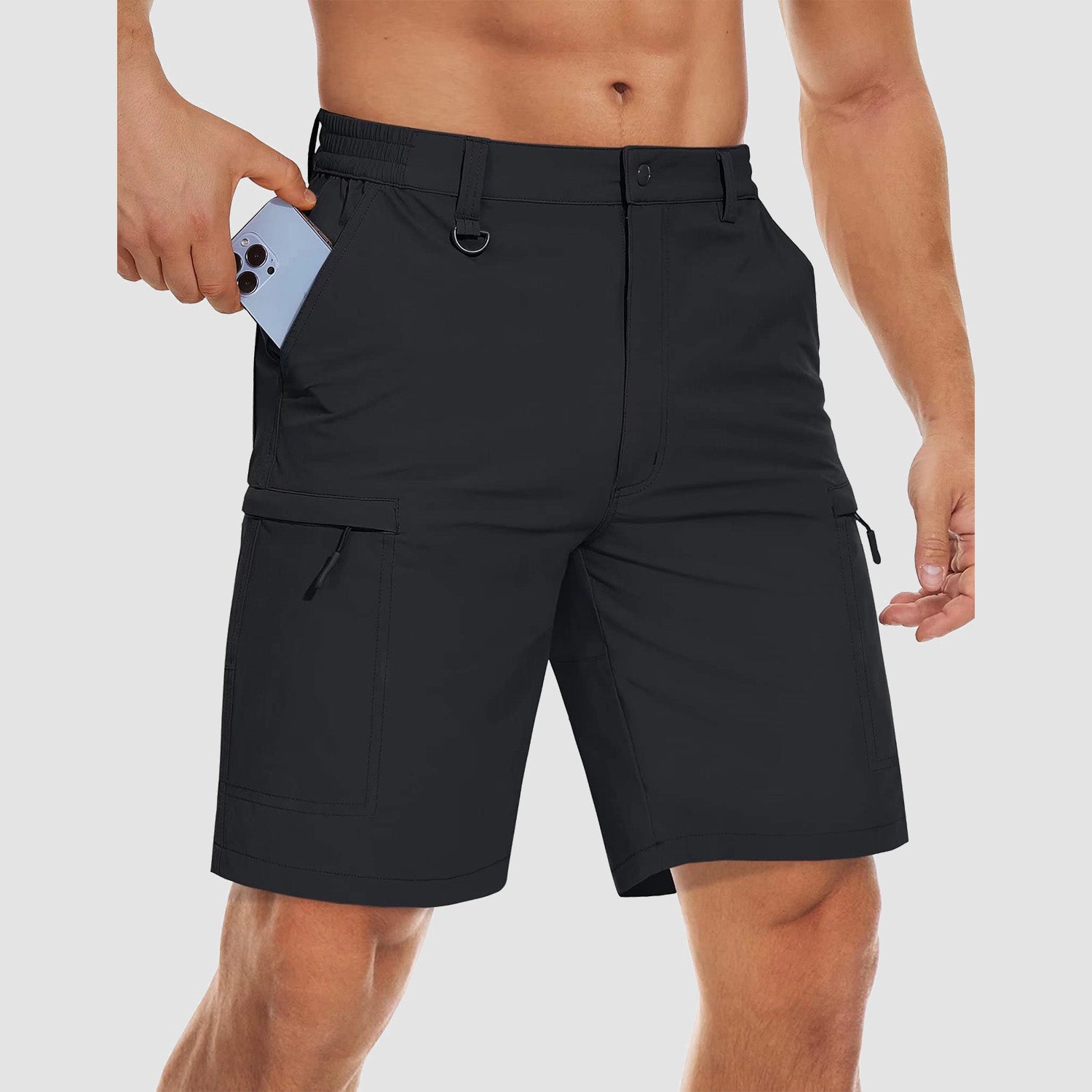 Men's Hiking Shorts 5 Pockets Water-Resistant Ripstop Quick Dry Outdoor Shorts - Image 9