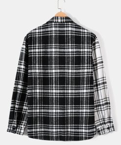 Patchwork Flannel Plaid Overshirt