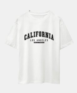 California Print Heavy Weight Oversize T-Shirt