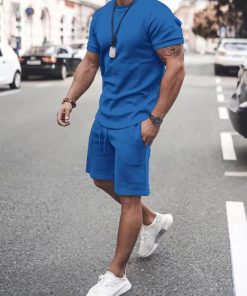 Alternative view of Men's Fashion Short Sleeve Suit 8 Colors