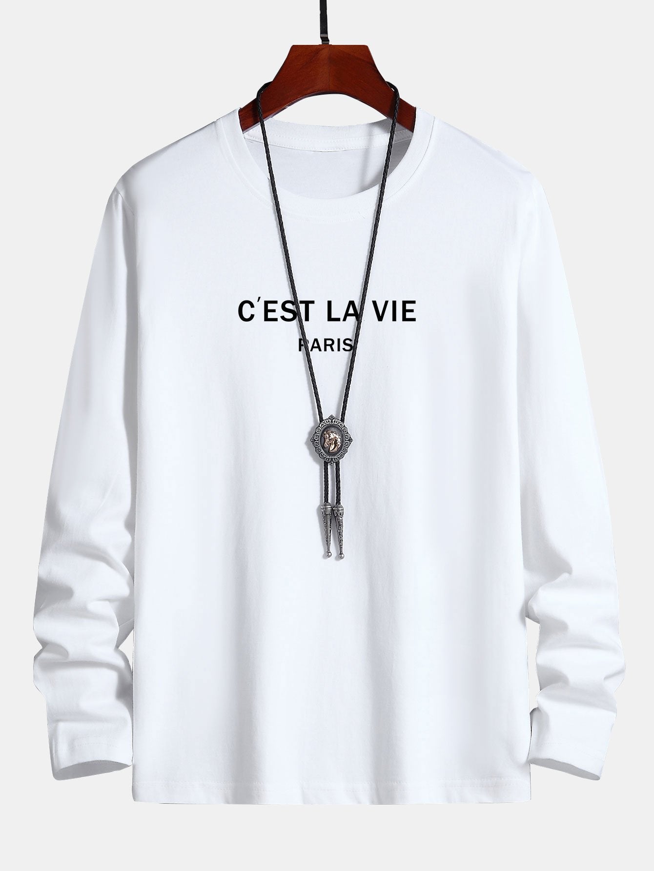 Long Sleeve Paris Print Cotton T-Shirt - Image 15
