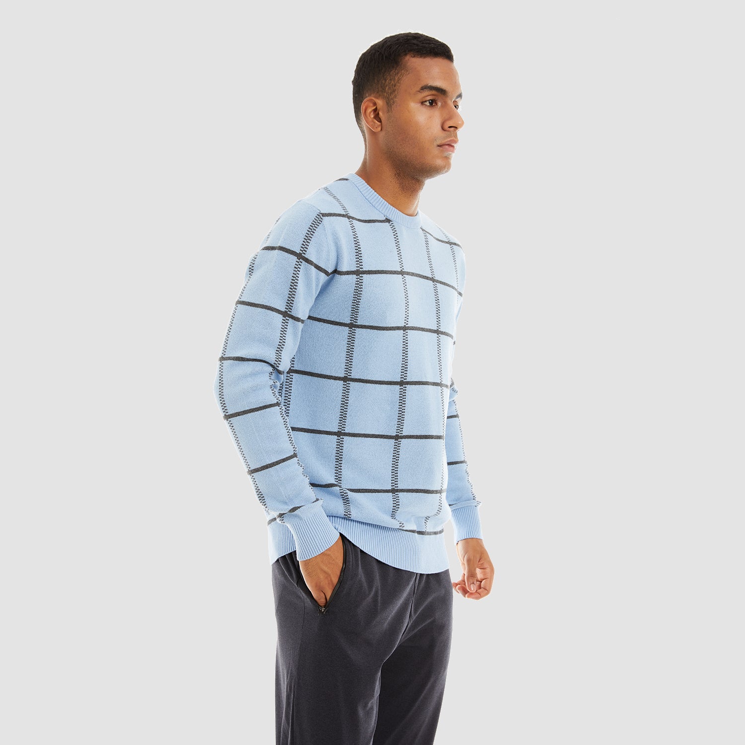 Men's Casual Knitted Sweaters Crewneck Pullover Cotton Sweatshirt Soft Lightweight Autumn - Image 11