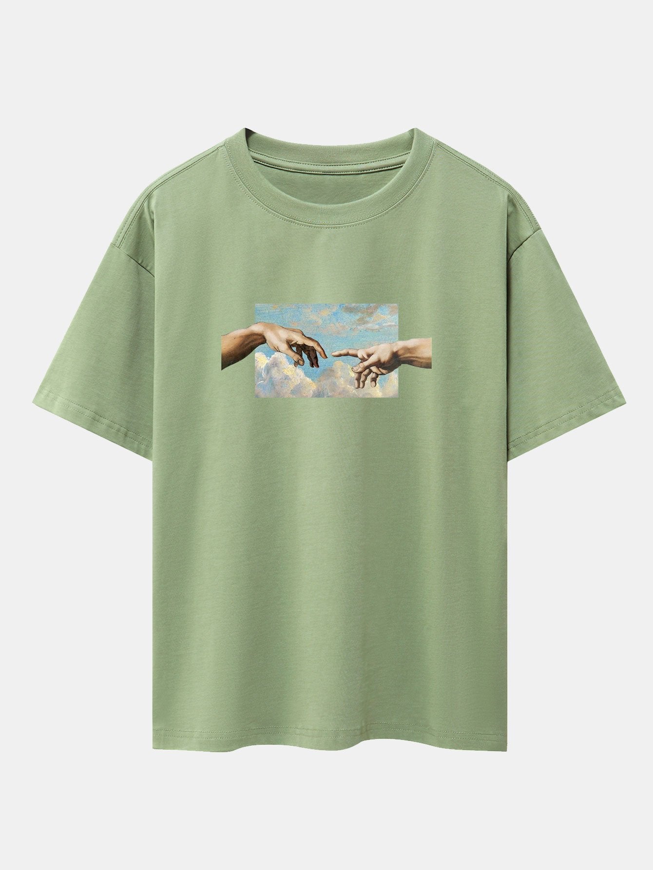Create Adam Print Heavy Weight Oversize T-Shirt - Image 3