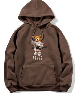 Alternative view of Astronaut Bear Print Hoodie