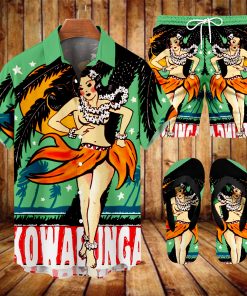 Suitmens Men's Tiki Party Hawaiian Vacation Print Three-Piece Set 028