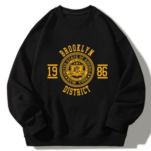 Brooklyn Varsity Print Relaxed Sweatshirt