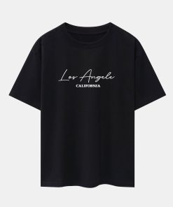 Los Angeles Handwritten Print Heavy Weight Oversize T-Shirt