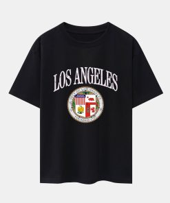 Alternative view of Los Angeles Coat Of Arms Print Drop Shoulder Oversize T-Shirt